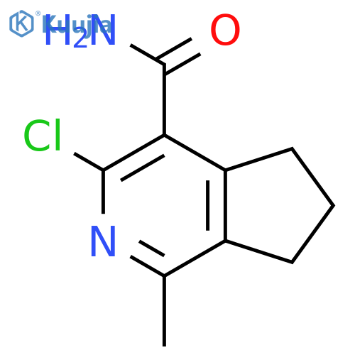 3-chloro-1-methyl-5H,6H,7H-cyclopentacpyridine-4-carboxamide structure