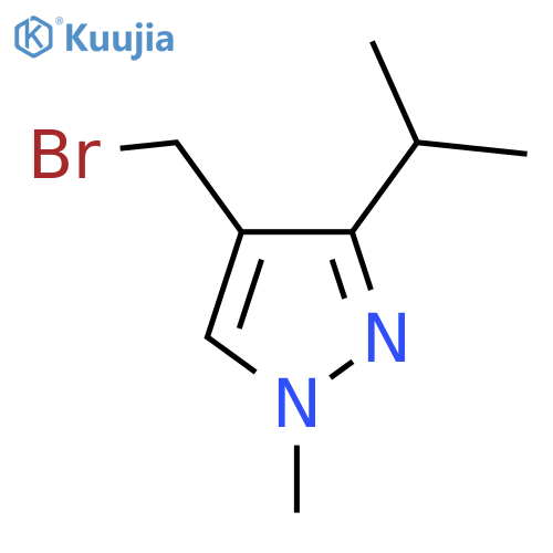 4-(bromomethyl)-1-methyl-3-(propan-2-yl)-1H-pyrazole structure