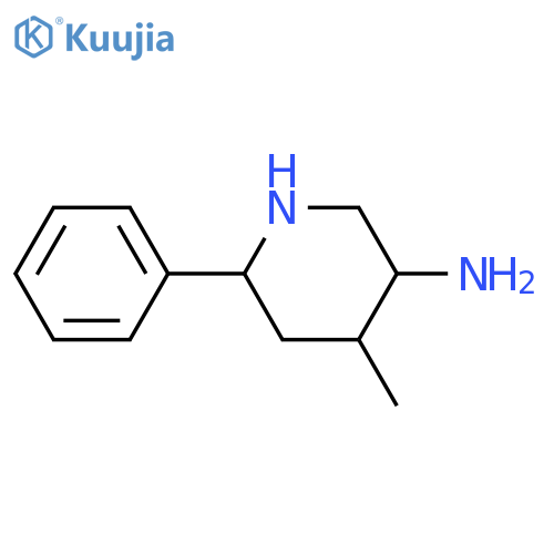 4-methyl-6-phenylpiperidin-3-amine structure