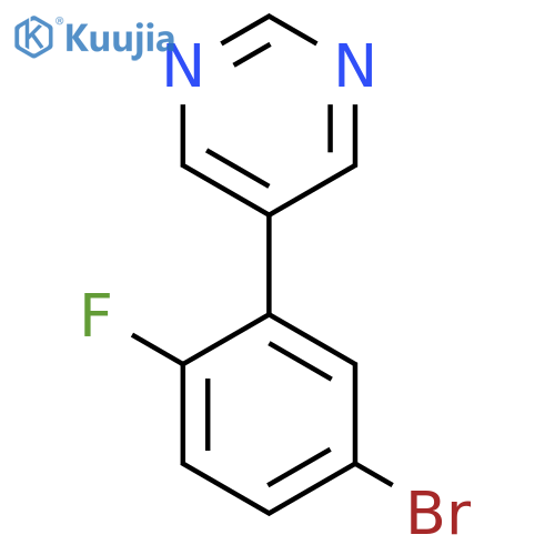 5-(5-bromo-2-fluorophenyl)pyrimidine structure