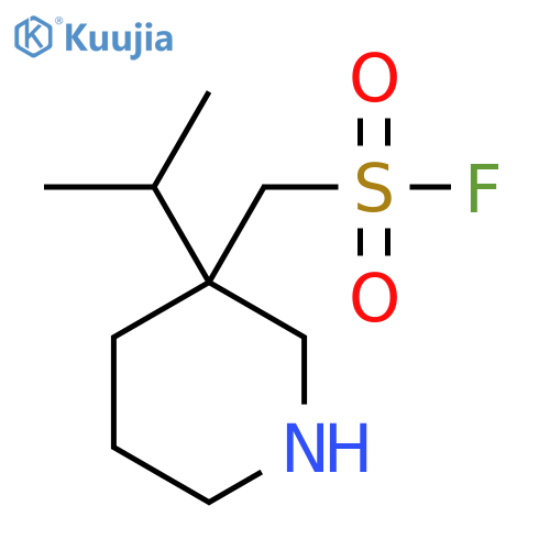 3-(propan-2-yl)piperidin-3-ylmethanesulfonyl fluoride structure