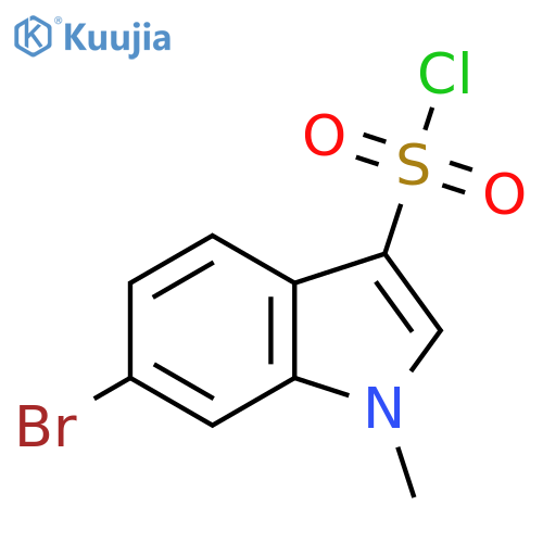 6-bromo-1-methyl-1H-indole-3-sulfonyl chloride structure
