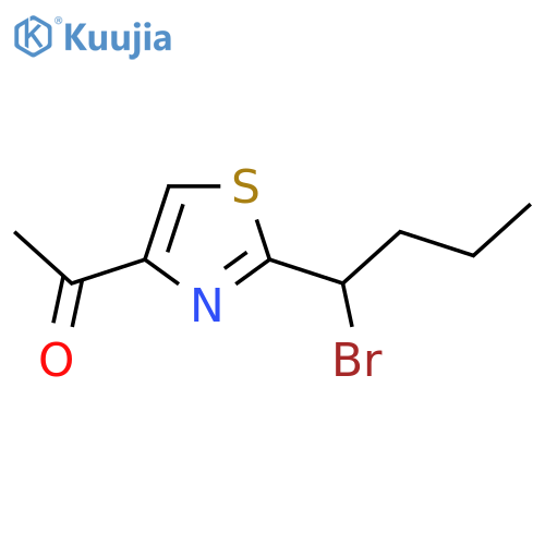 1-2-(1-bromobutyl)-1,3-thiazol-4-ylethan-1-one structure