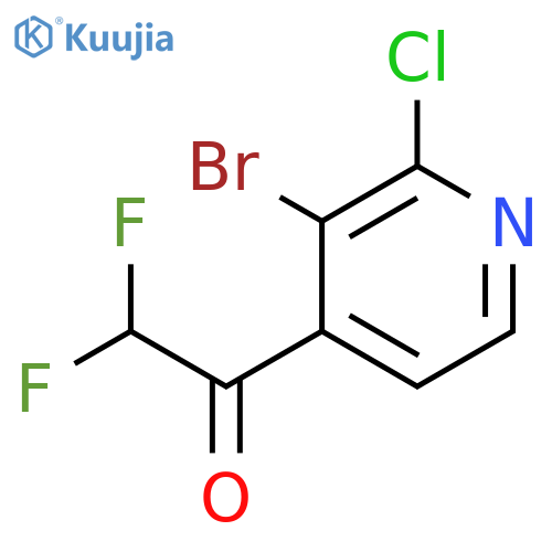 1-(3-Bromo-2-chloropyridin-4-yl)-2,2-difluoroethanone structure