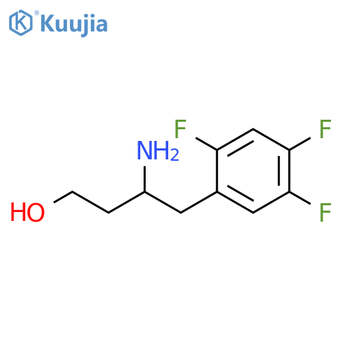 3-amino-4-(2,4,5-trifluorophenyl)butan-1-ol structure