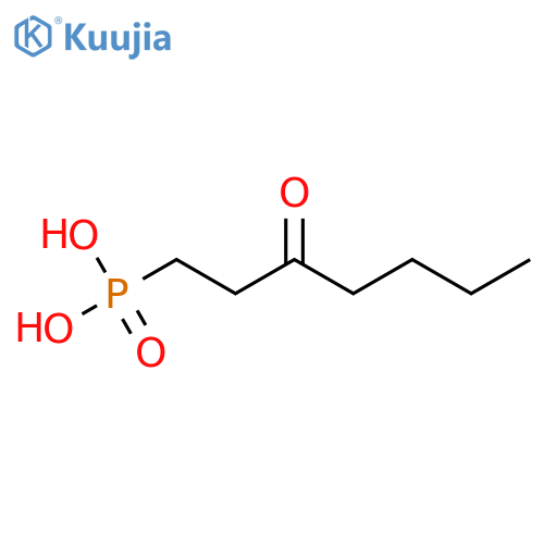 (3-oxoheptyl)phosphonic acid structure