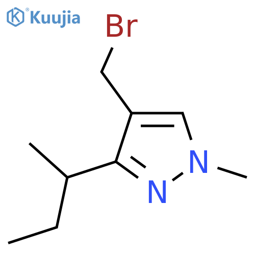 4-(bromomethyl)-3-(butan-2-yl)-1-methyl-1H-pyrazole structure