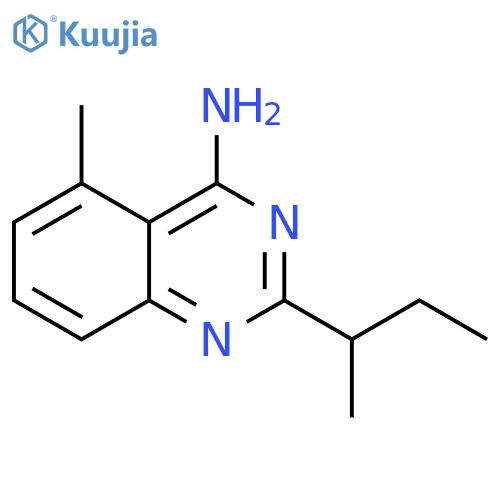 4-Quinazolinamine, 5-methyl-2-(1-methylpropyl)- structure