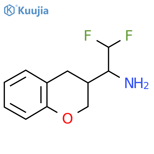 1-(3,4-dihydro-2H-1-benzopyran-3-yl)-2,2-difluoroethan-1-amine structure