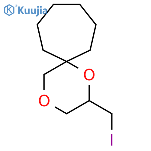 2-(iodomethyl)-1,4-dioxaspiro5.6dodecane structure