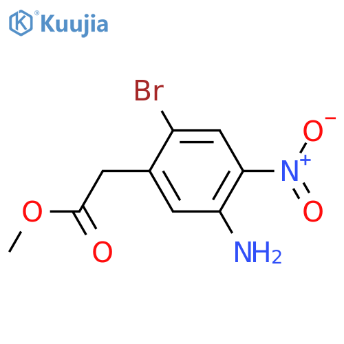 Methyl 2-(5-amino-2-bromo-4-nitrophenyl)acetate structure