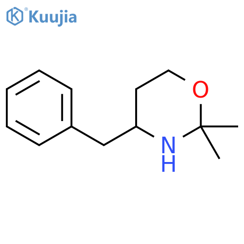 4-benzyl-2,2-dimethyl-1,3-oxazinane structure