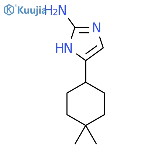 5-(4,4-dimethylcyclohexyl)-1H-imidazol-2-amine structure