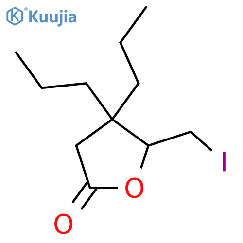 5-(iodomethyl)-4,4-dipropyloxolan-2-one structure