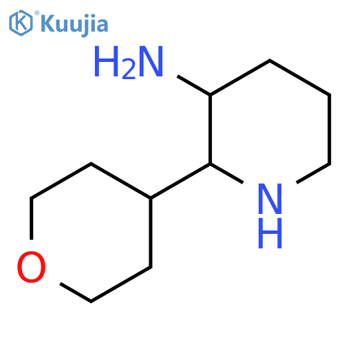 2-(oxan-4-yl)piperidin-3-amine structure
