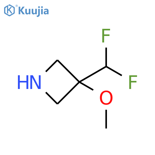 Azetidine, 3-(difluoromethyl)-3-methoxy- structure