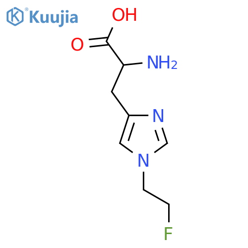 2-amino-3-1-(2-fluoroethyl)-1H-imidazol-4-ylpropanoic acid structure