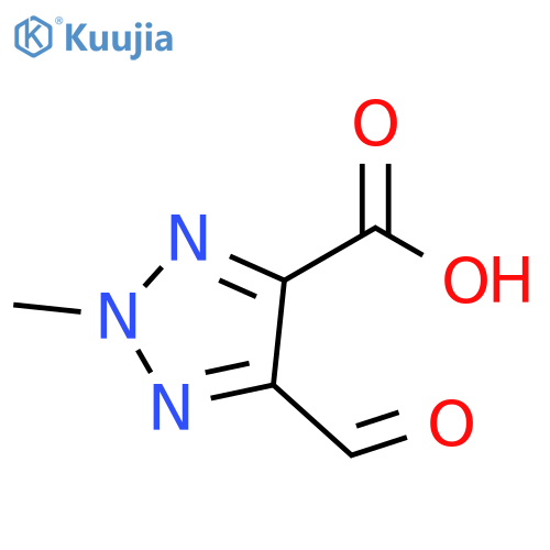 5-formyl-2-methyl-2H-1,2,3-triazole-4-carboxylic acid structure