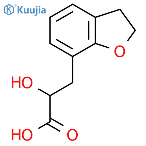 3-(2,3-dihydro-1-benzofuran-7-yl)-2-hydroxypropanoic acid structure