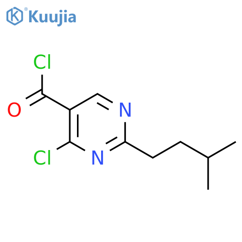 4-chloro-2-(3-methylbutyl)pyrimidine-5-carbonyl chloride structure