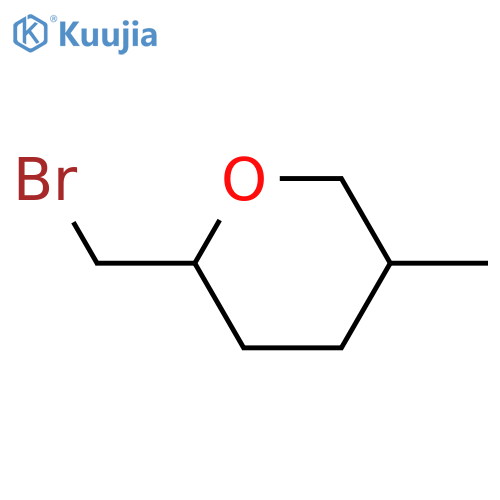 2-(Bromomethyl)-5-methyloxane structure