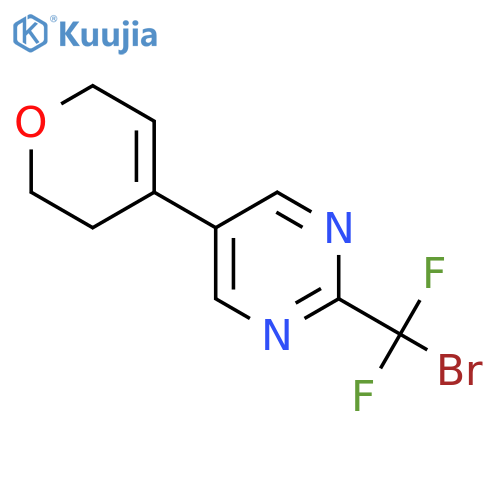 2-(bromodifluoromethyl)-5-(3,6-dihydro-2H-pyran-4-yl)pyrimidine structure
