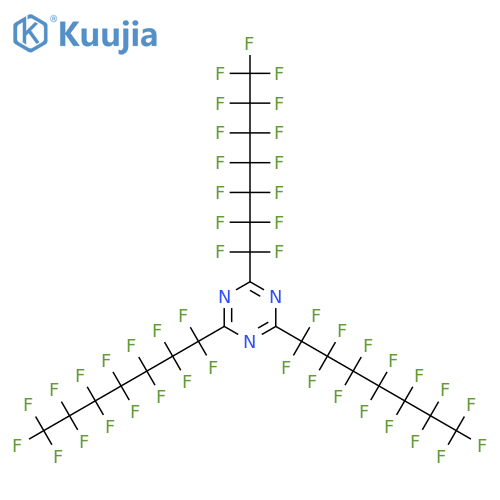 2,4,6-Tris(pentadecafluoroheptyl)-1,3,5-triazine structure