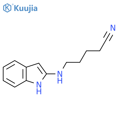 5-(1H-indol-2-yl)aminopentanenitrile structure