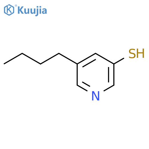 5-butylpyridine-3-thiol structure