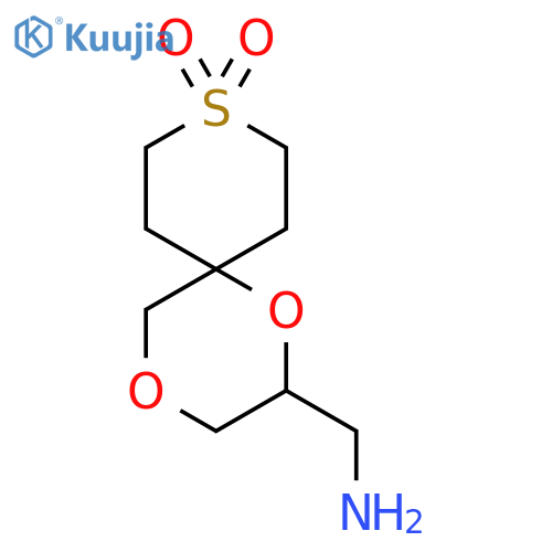 2-(aminomethyl)-1,4-dioxa-9lambda6-thiaspiro5.5undecane-9,9-dione structure