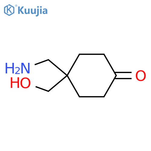 4-(aminomethyl)-4-(hydroxymethyl)cyclohexan-1-one structure