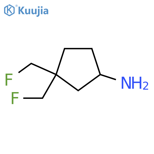 3,3-bis(fluoromethyl)cyclopentan-1-amine structure
