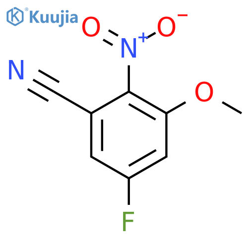 5-Fluoro-3-methoxy-2-nitrobenzonitrile structure