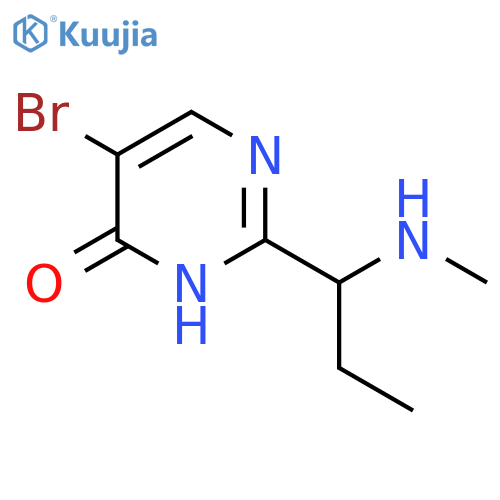 5-bromo-2-1-(methylamino)propylpyrimidin-4-ol structure