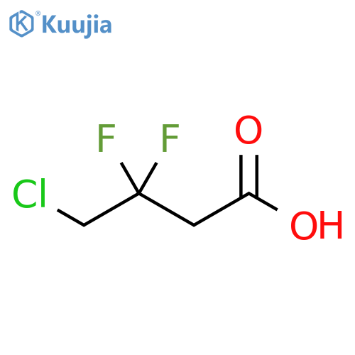 Butanoic acid, 4-chloro-3,3-difluoro- structure