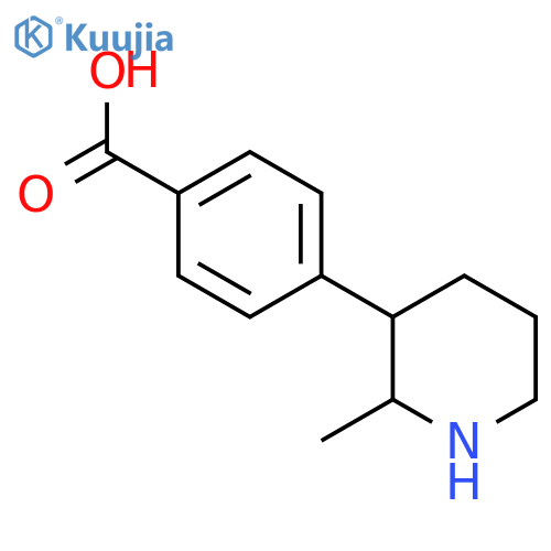 4-(2-methylpiperidin-3-yl)benzoic acid structure
