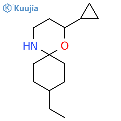 2-cyclopropyl-9-ethyl-1-oxa-5-azaspiro5.5undecane structure