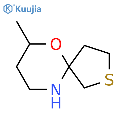 7-methyl-6-oxa-2-thia-10-azaspiro4.5decane structure