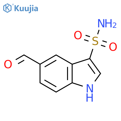 5-formyl-1H-indole-3-sulfonamide structure