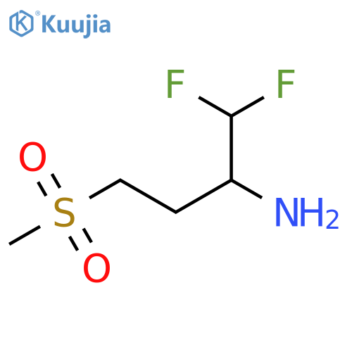 1,1-Difluoro-4-methanesulfonylbutan-2-amine structure