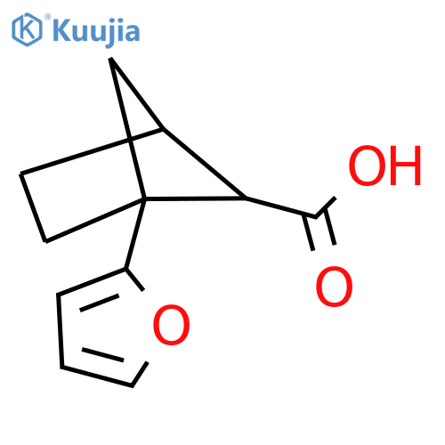 1-(furan-2-yl)bicyclo2.1.1hexane-5-carboxylic acid structure