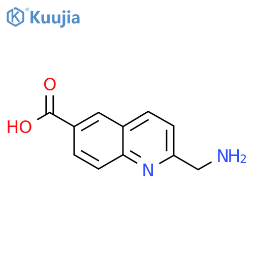 2-(aminomethyl)quinoline-6-carboxylic acid structure