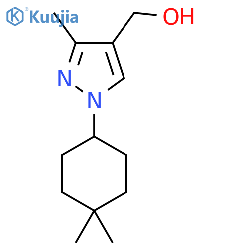 1-(4,4-dimethylcyclohexyl)-3-methyl-1H-pyrazol-4-ylmethanol structure