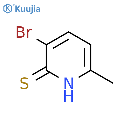 3-Bromo-6-methylpyridine-2-thiol structure