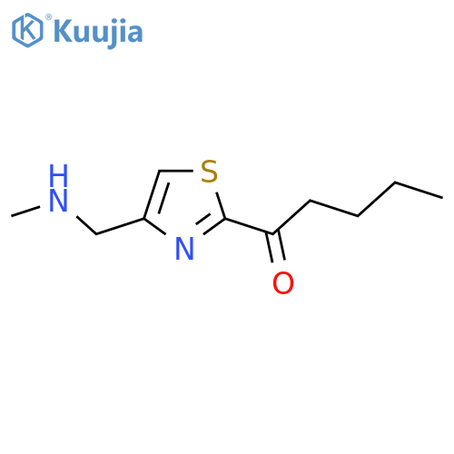 1-{4-(methylamino)methyl-1,3-thiazol-2-yl}pentan-1-one structure