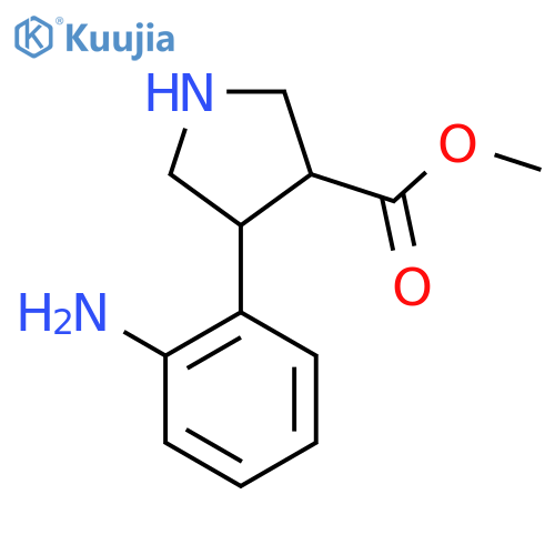 methyl 4-(2-aminophenyl)pyrrolidine-3-carboxylate structure