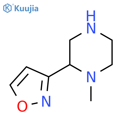 1-methyl-2-(1,2-oxazol-3-yl)piperazine structure