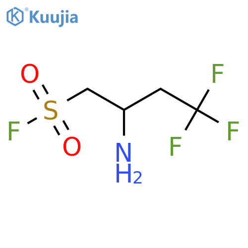 2-amino-4,4,4-trifluorobutane-1-sulfonyl fluoride structure