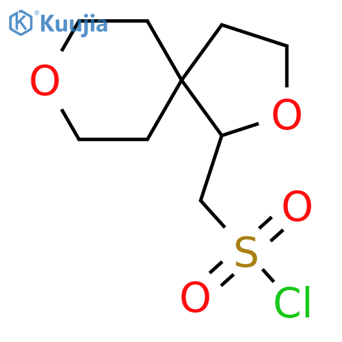 {2,8-dioxaspiro4.5decan-1-yl}methanesulfonyl chloride structure