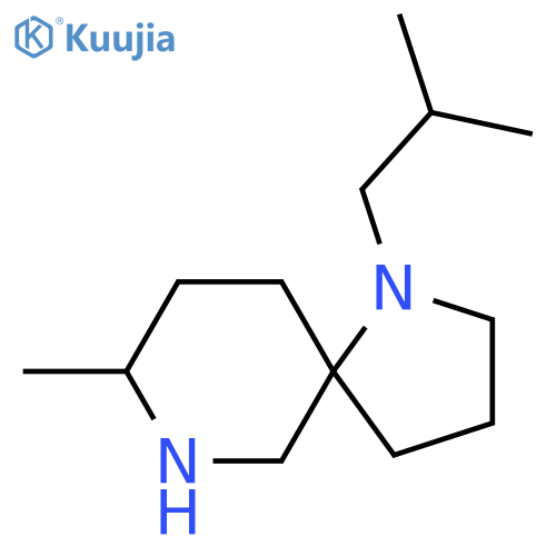 8-methyl-1-(2-methylpropyl)-1,7-diazaspiro4.5decane structure